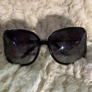 Juicy Couture Black & Gold Sunglasses w/goldtrim